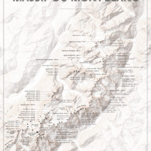 Carte du massif du Mont-Blanc