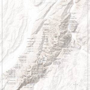 Poster de la carte de la chaîne de Belledonne